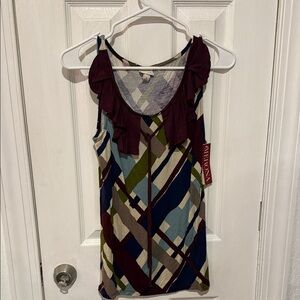 Merona Women's Multicolor Geometric Tank Top